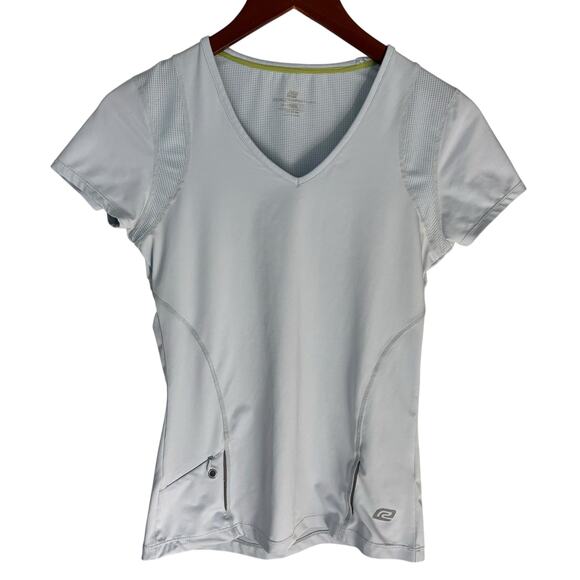 Road Runner Running Shirt V-Neck Short Sleeve Lightweight Moisture-Wicking - Picture 1 of 8